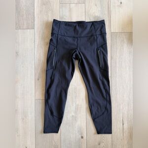 Athleta Black Rainier Tight Leggings Size Large